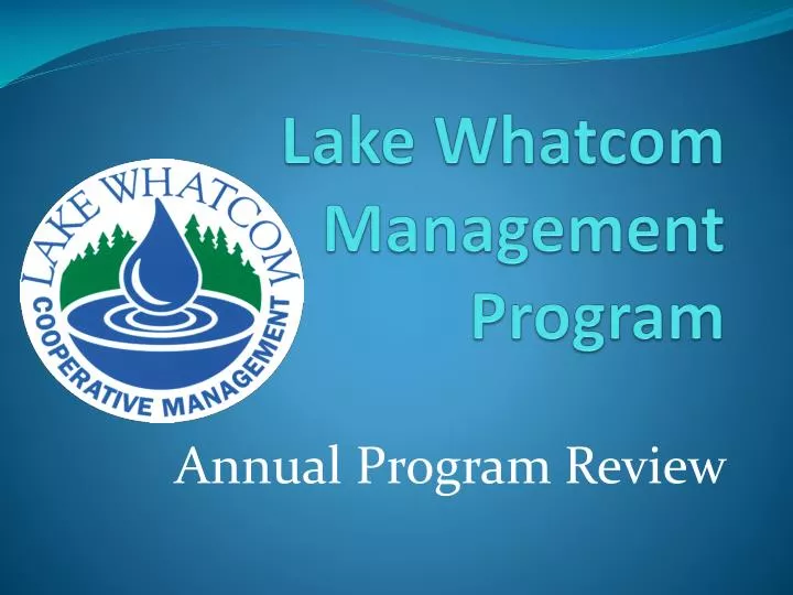 lake whatcom management program