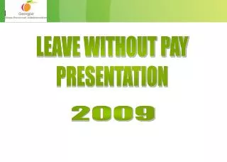 LEAVE WITHOUT PAY PRESENTATION