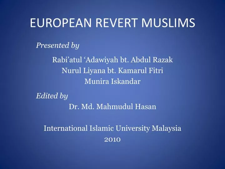 european revert muslims