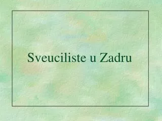 sveuciliste u zadru