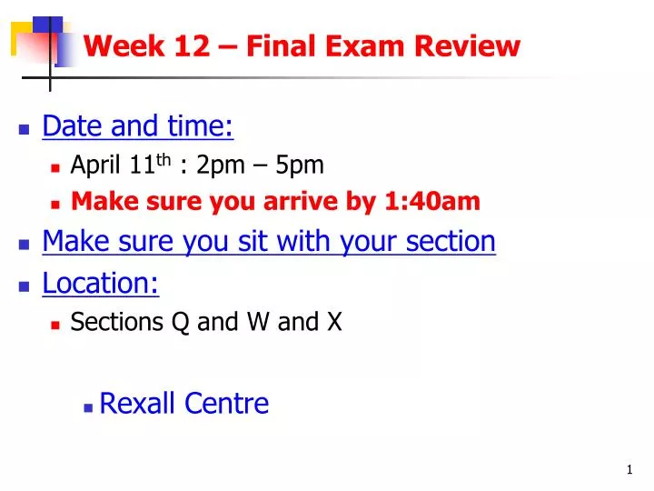 week 12 final exam review