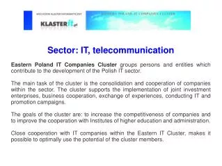 Sector: IT, telecommunication