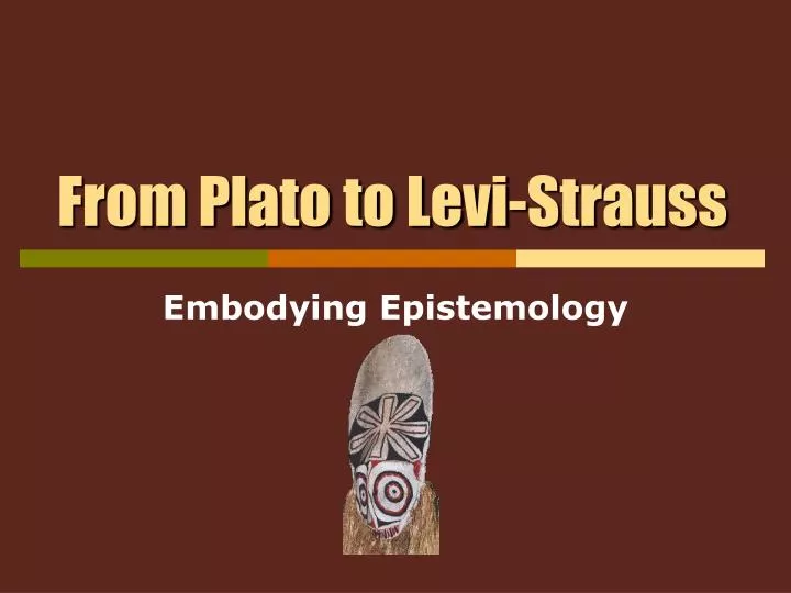 from plato to levi strauss