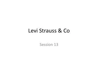 Levi Strauss &amp; Co