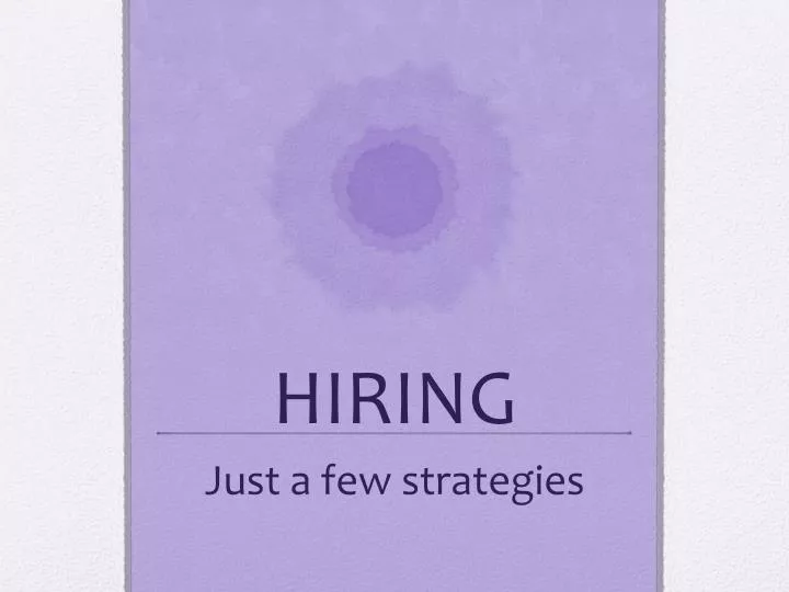 hiring