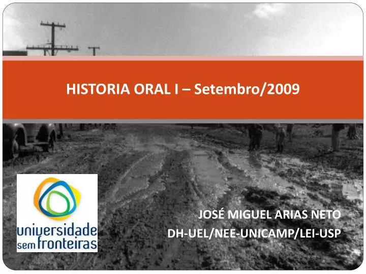 historia oral i setembro 2009