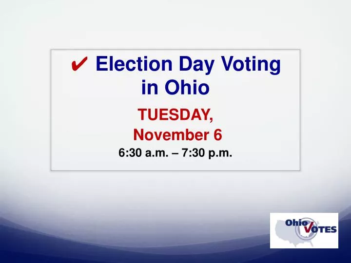 election day voting in ohio