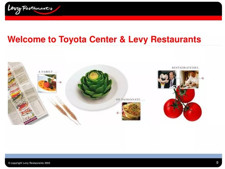 welcome to toyota center levy restaurants
