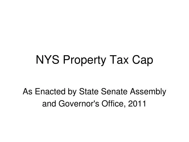 nys property tax cap