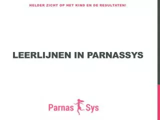 leerlijnen in parnassys
