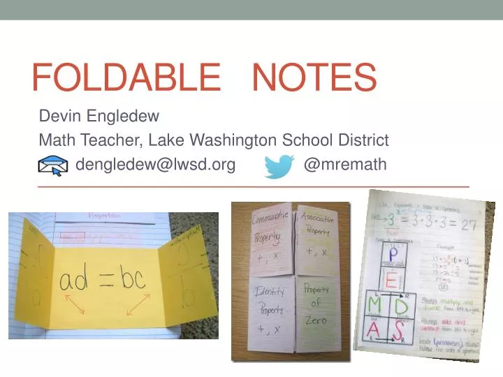foldable notes