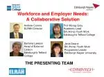 Workforce and Employer Needs: A Collaborative Solution