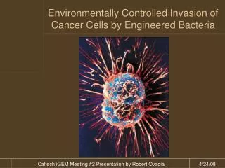 Environmentally Controlled Invasion of Cancer Cells by Engineered Bacteria