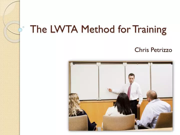 the lwta method for training