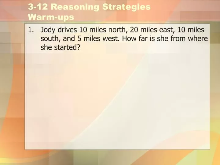 3 12 reasoning strategies warm ups