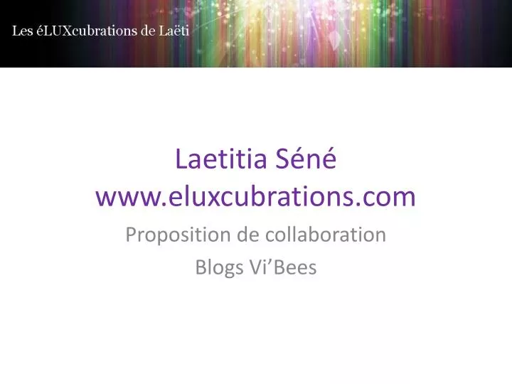 laetitia s n www eluxcubrations com