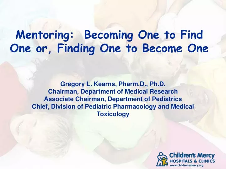 mentoring becoming one to find one or finding one to become one
