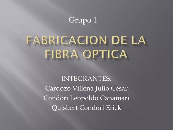 fabricacion de la fibra optica