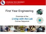 First Year Engineering - slide 1
