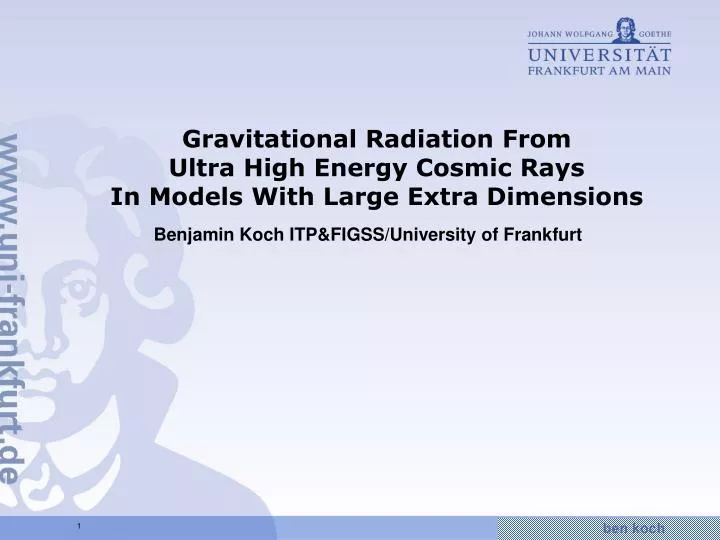 gravitational radiation from ultra high energy cosmic rays in models with large extra dimensions