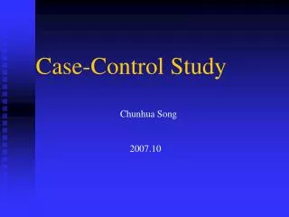 Case-Control Study