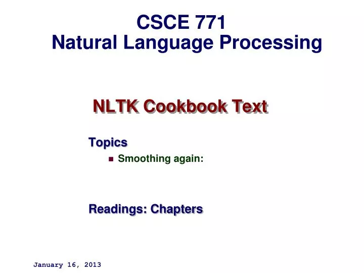 nltk cookbook text