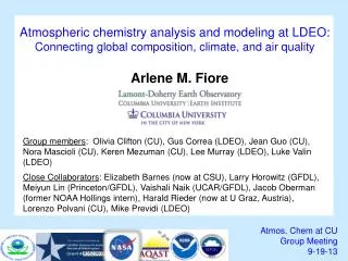 Atmos. Chem at CU Group Meeting 9-19-13