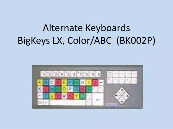 alternate keyboards bigkeys lx color abc bk002p