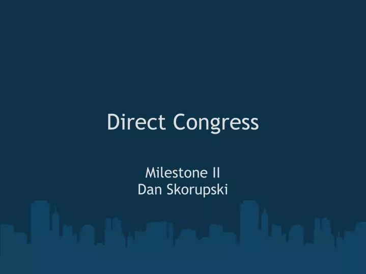 direct congress