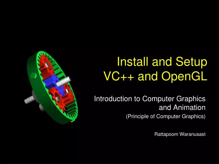 install and setup vc and opengl