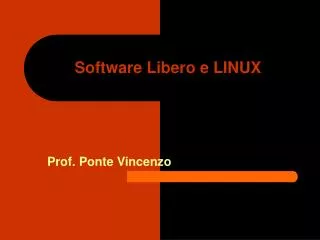 software libero e linux
