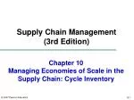 PPT - Chapter 9 Managing Inventory In The Supply Chain PowerPoint ...