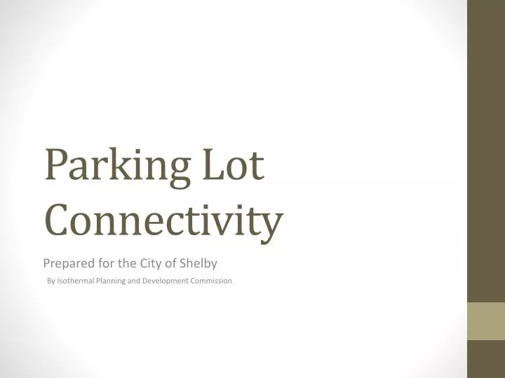 parking lot connectivity
