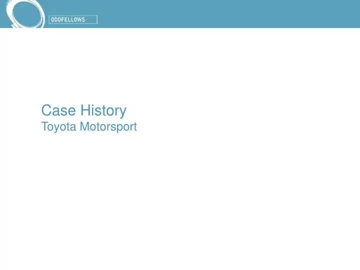 case history toyota motorsport