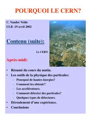 pourquoi le cern