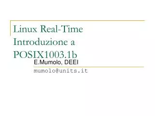 e mumolo deei mumolo@units it