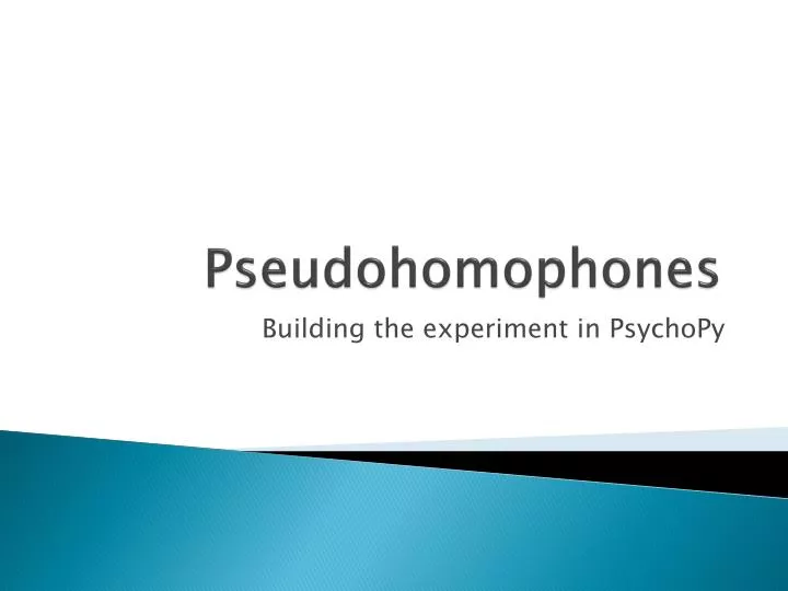pseudohomophones