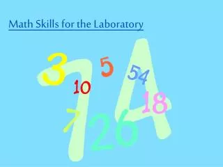 Math Skills for the Laboratory