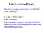 Introduction to Density - slide 1