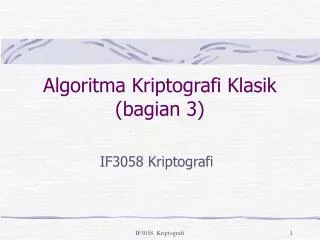 algoritma kriptografi klasik bagian 3