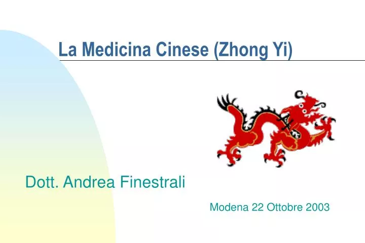 la medicina cinese zhong yi