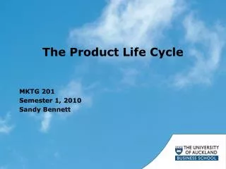 The Product Life Cycle