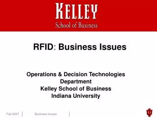 RFID : Business Issues