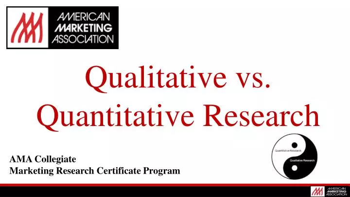 qualitative vs quantitative research