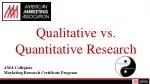 Qualitative vs. Quantitative Research - slide 1