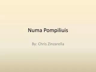 Numa Pompiliuis