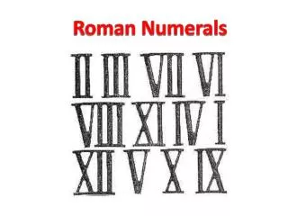 Roman Numerals