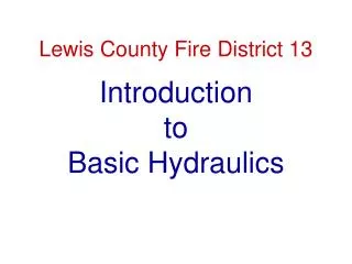 Lewis County Fire District 13