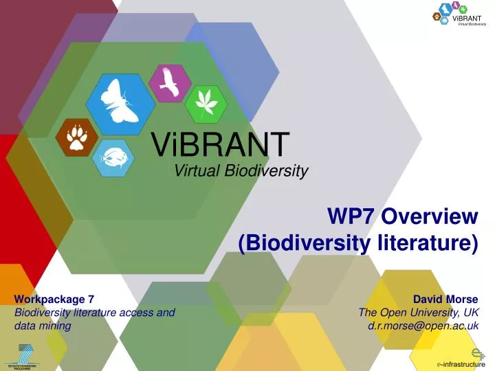 wp7 overview biodiversity literature