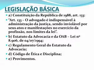 legisla o b sica